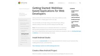 Getting Started: WebView-based Applications for Web Developers ...