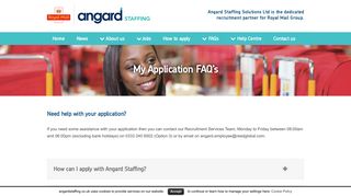 Royal Mail Job Application FAQs | Angard Staffing