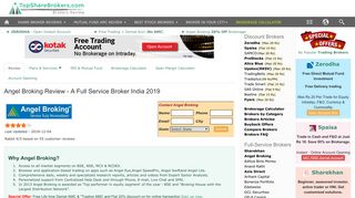 Angel Broking Review|Brokerage Charges|Compare|Account Opening ...