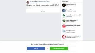 Nia Chante - How do you check your grades on ANGEL? | Facebook