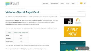 Victoria's Secret Angel Card - Info & Reviews - Card Insider