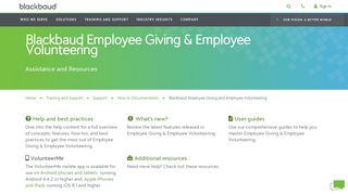 Employee Giving and Employee Volunteering - How-to ... - Blackbaud