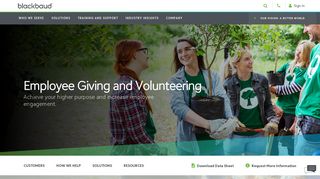 Blackbaud Employee Giving and Volunteering | Blackbaud