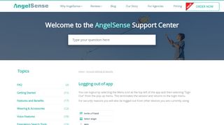 Logout (Sign Out) - the AngelSense Support Center