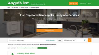 Top 10 Best Minneapolis MN Handyman Services | Angie's List