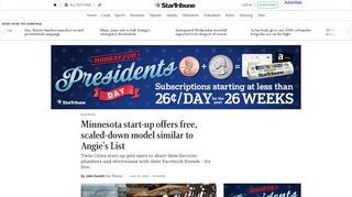 Minnesota start-up offers free alternative to Angie's List - StarTribune ...