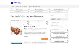 Angie's List Login And Password - Angies List Login