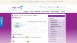 My Account | Billing and payments | Your account ... - Anglian Water