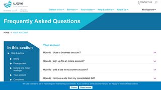 Your account - Anglian Water Business