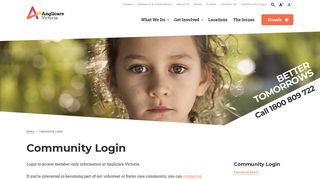 Community Login - Anglicare Victoria