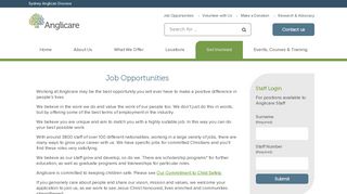 Jobs | Community Job Vacancies | Anglicare