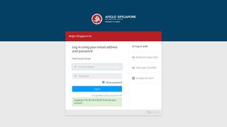 Forgotten your password? - Login - Anglo Singapore 64