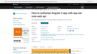 How to authorize Angular 2 app with asp.net core web api in C# ...