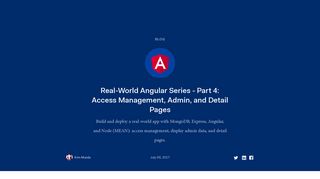 Real-World Angular Series - Part 4: Access Management, Admin, and ...