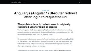 Angular.js (Angular 1) UI-router redirect after login to requested url