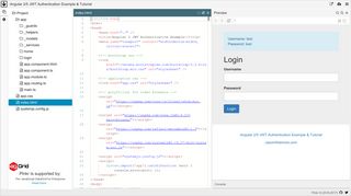 Angular 2/5 JWT Authentication Example & Tutorial - Plunker
