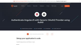 Authenticate AngularJS with Generic OAuth2 Provider - Auth0