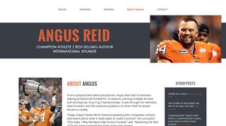 Official Website of Angus Reid | Football