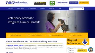 Veterinary Assistant Alumni Benefits | Animal Behavior College