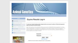 Animal Genetics - Equine Results Online