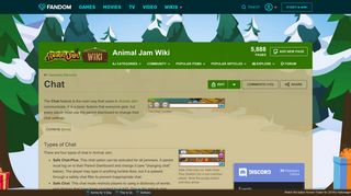 Chat | Animal Jam Wiki | FANDOM powered by Wikia