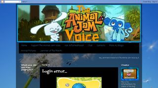 Animal Jam Voice: Login error...