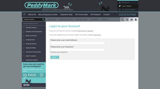 Peddymark | Login to your Account