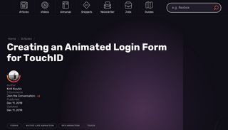 Creating an Animated Login Form for TouchID | CSS-Tricks
