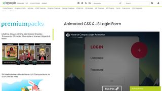 Animated CSS & JS Login Form | Bypeople