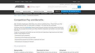 Competitive Pay and Benefits | Anixter