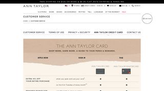 Credit Cards - Ann Taylor