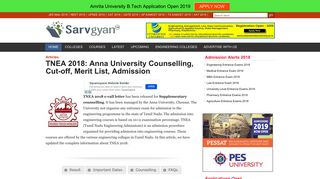 TNEA 2018: Anna University Counselling, Cut-off, Merit List, Admission