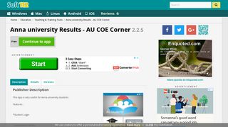 Anna university Results - AU COE Corner Free Download
