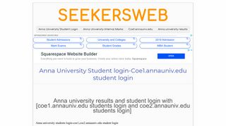 Anna University Student login-Coe1.annauniv.edu student login ...