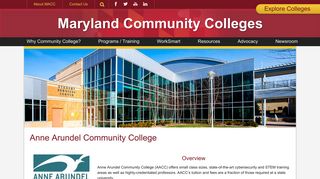 Anne Arundel Community College - Maryland Association of ...