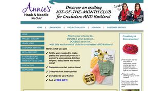 Annie's Hook & Needle Kit Club - Crochet & Knitting Club