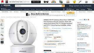 Amazon.com: ANNKE Wifi IP Camera, Nova Orion 1080P HD Pan/Tilt ...