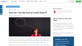 How To Get Your Annual Credit Reports - Credit.com