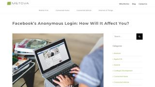 Facebook's Anonymous Login: How Will It Affect You? - Metova
