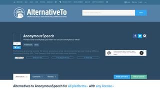 AnonymousSpeech Alternatives and Similar Websites and Apps ...