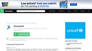 AnonymoX - Free download and software reviews - CNET Download ...