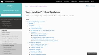 Understanding Privilege Escalation — Ansible Documentation