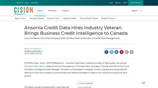 Ansonia Credit Data Hires Industry Veteran, Brings Business Credit ...