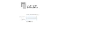 ANSR - admin