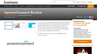 AnswerConnect Review 2018 | Call Center Service Reviews