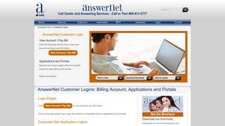 AnswerNet Customer Login- AnswerNet Applications and Portals