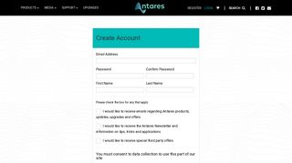 Create Account - Antares - Auto-Tune