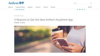 Manage your benefits with the Anthem Anywhere app | Anthem.com