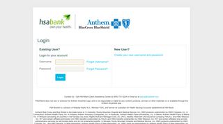 Login - HSA Bank