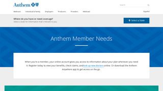 Anthem Member Benefits: Pay Bill, Change ... - Anthem Blue Cross